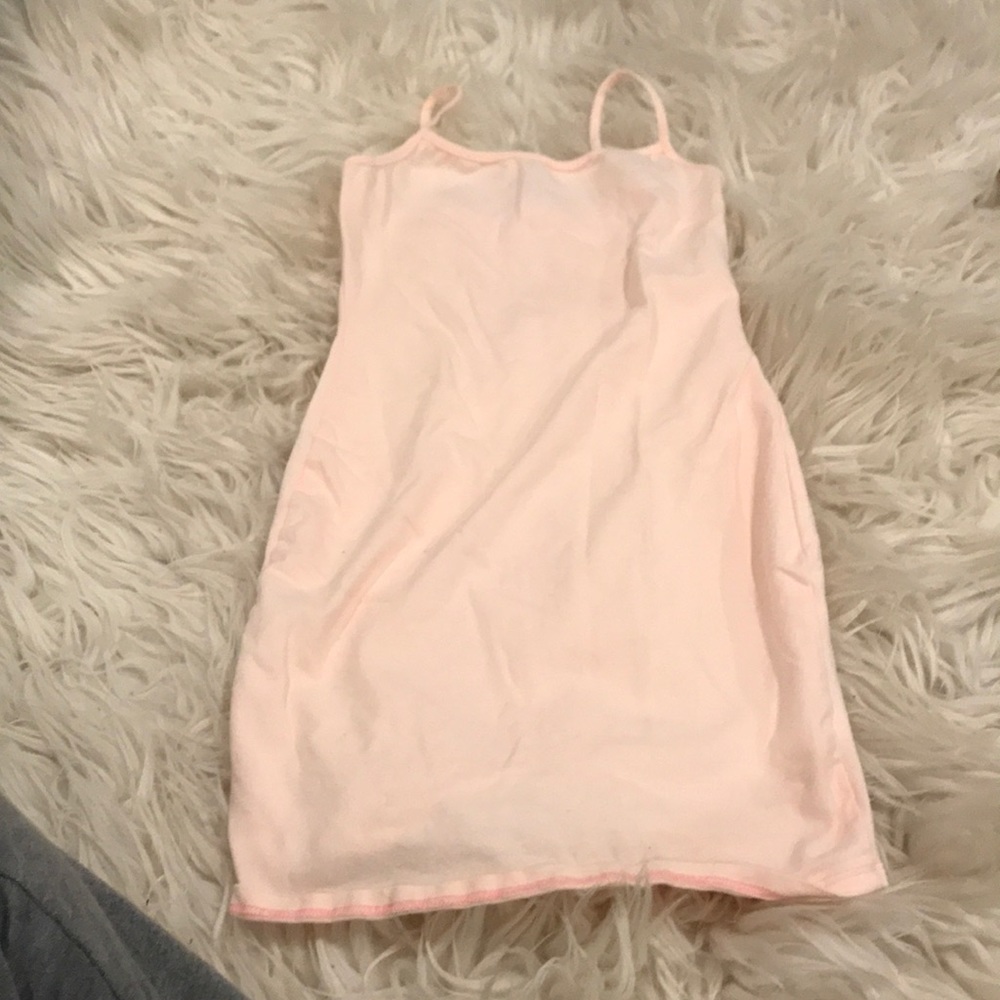 light pink slip dress